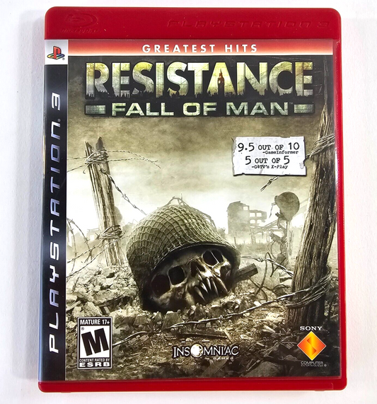 Resistance: Fall of Man (PlayStation 3, 2006) Game Case Manual Insert - Tested