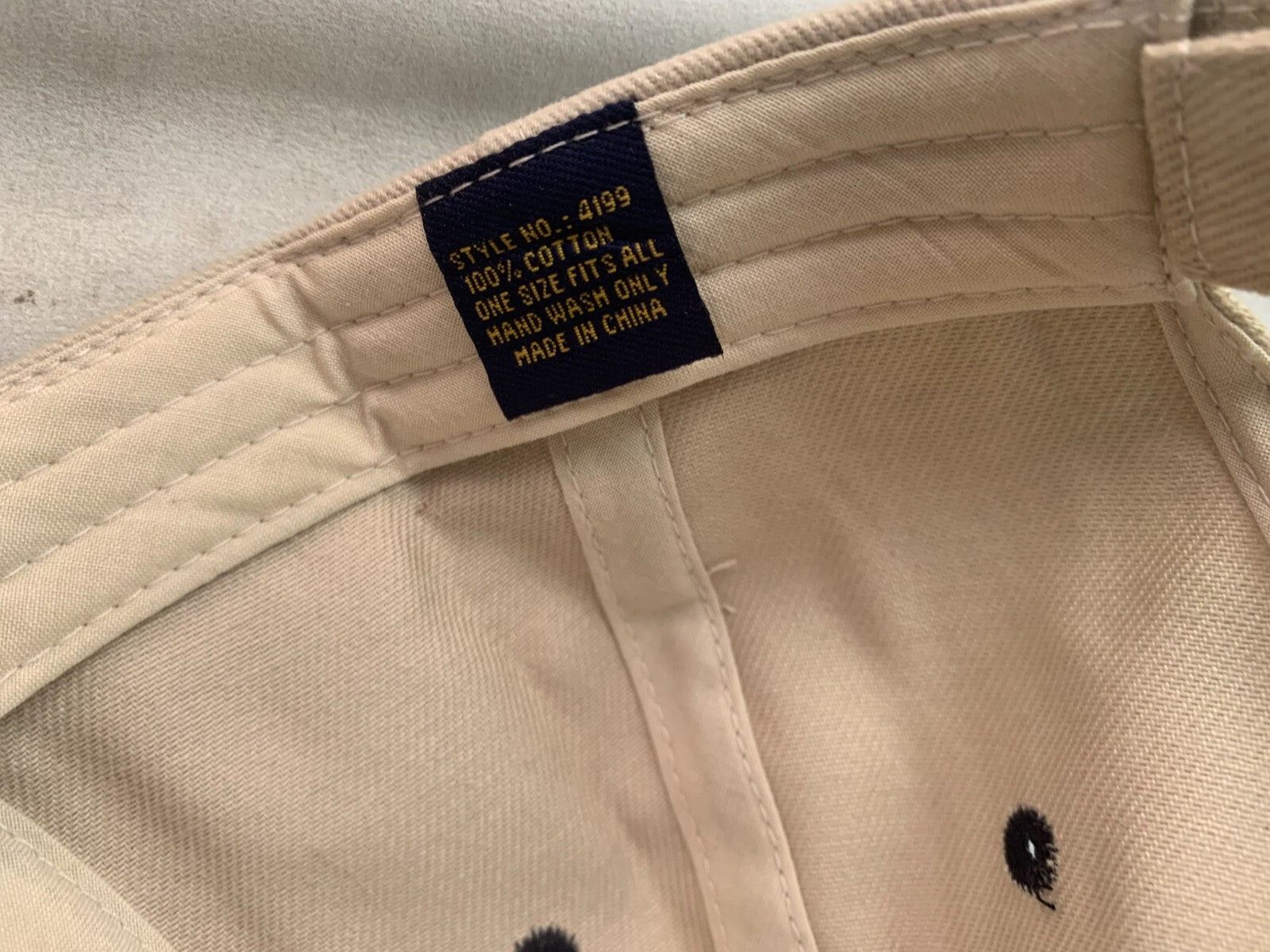 United Rentals Adjustable Blue and Beige Baseball Hat - Garland Texas