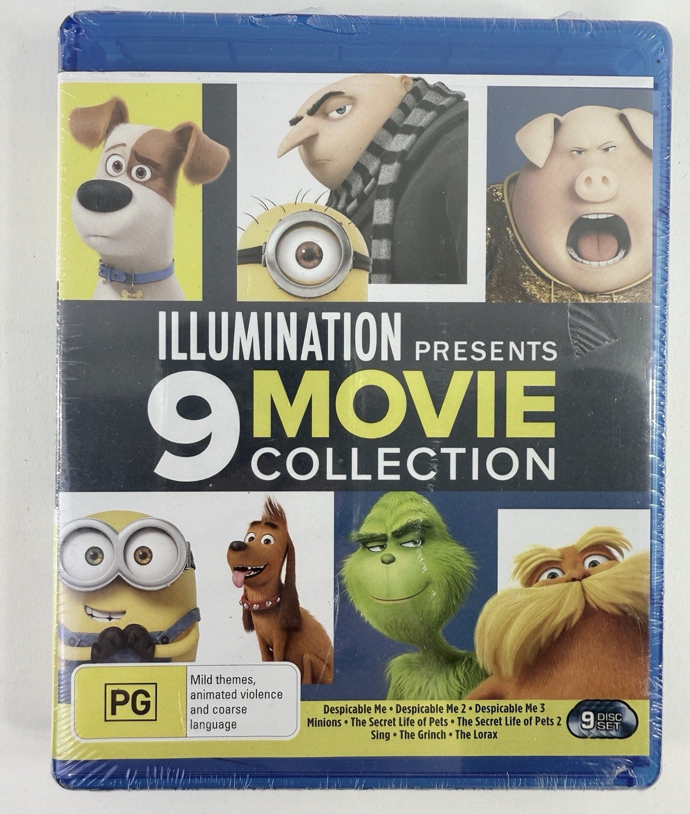 Illumination Presents 9 Movie Collection (Blu-ray, 2020) New, Factory Sealed