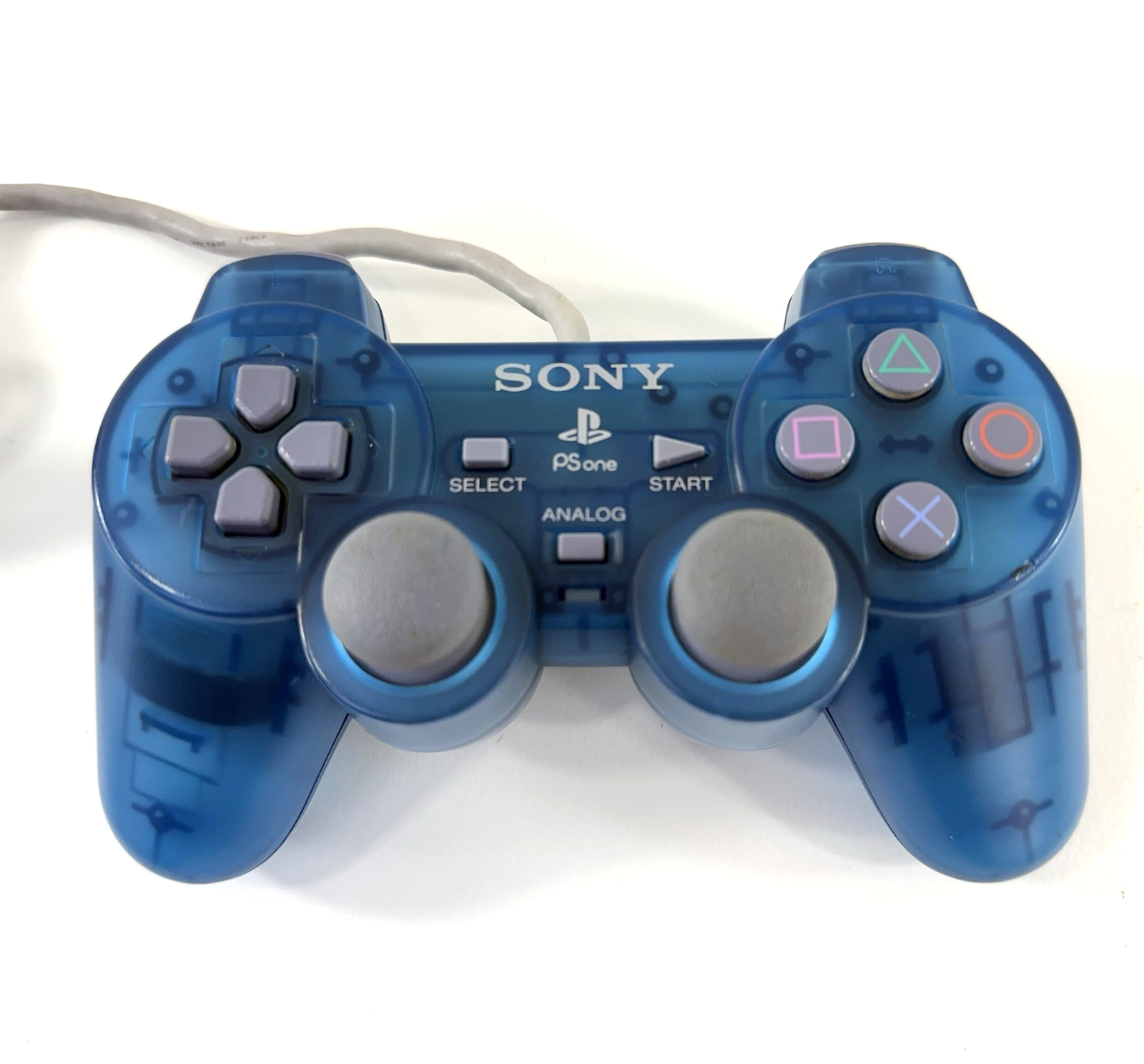 Sony PlayStation PSOne DualShock Island Blue Controller - Tested and Working