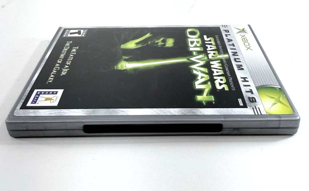 Star Wars: Obi-Wan (Microsoft Xbox, 2001) Game Case Manual Registration - Tested