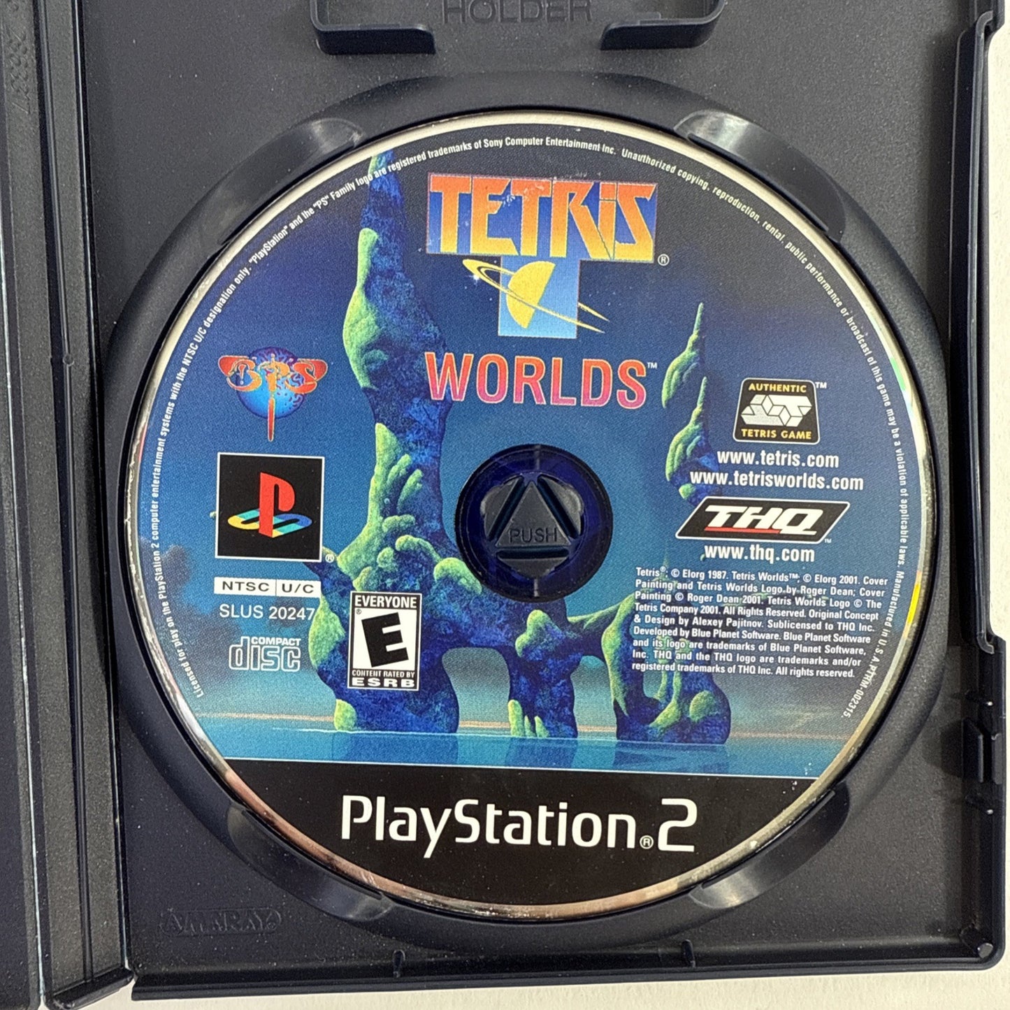 Tetris Worlds (Sony PlayStation 2, PS2, 2002) Game and Case
