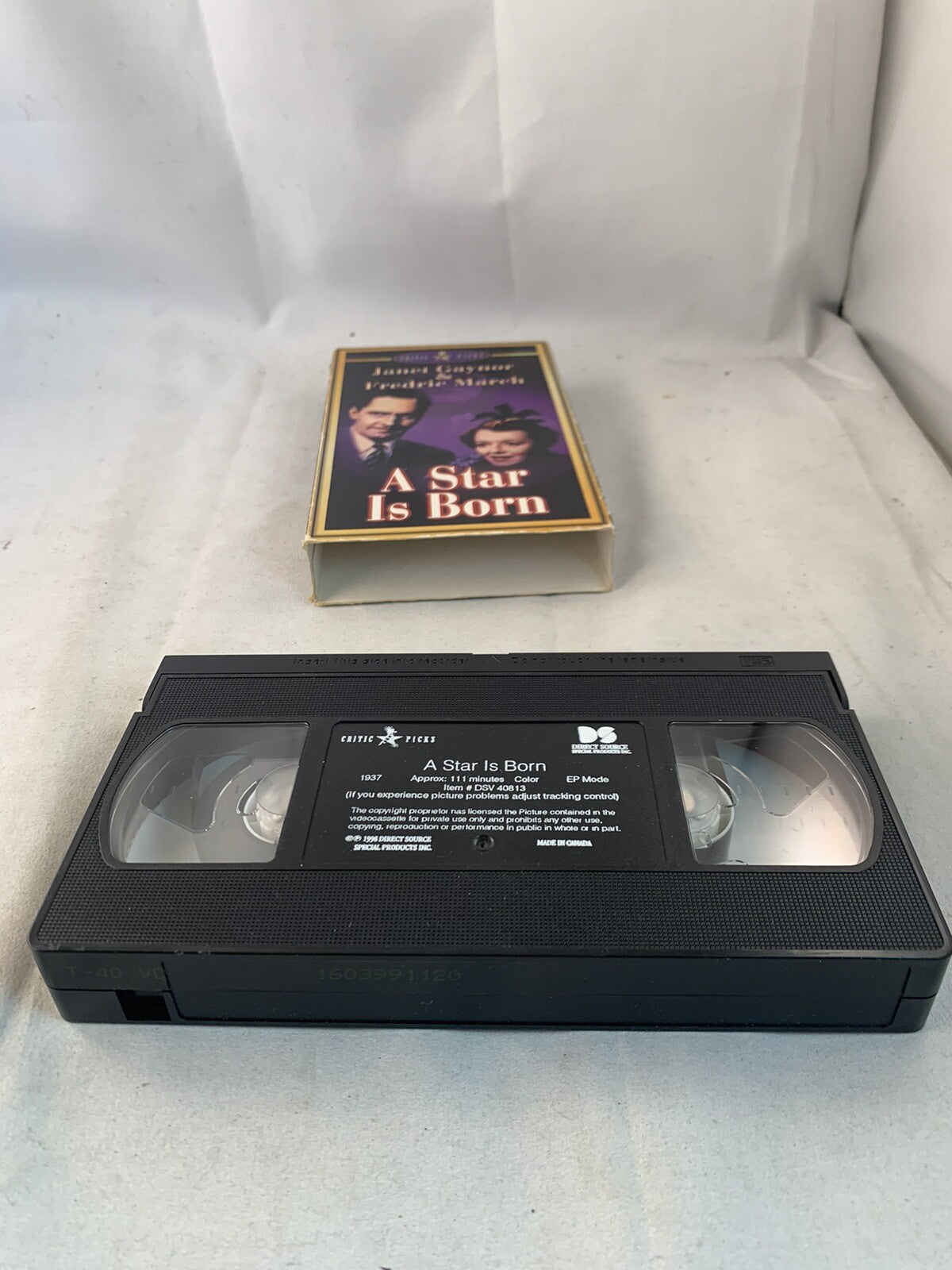 A Star Is Born (VHS, 1937 Version) Janet Gaynor/Fredric March