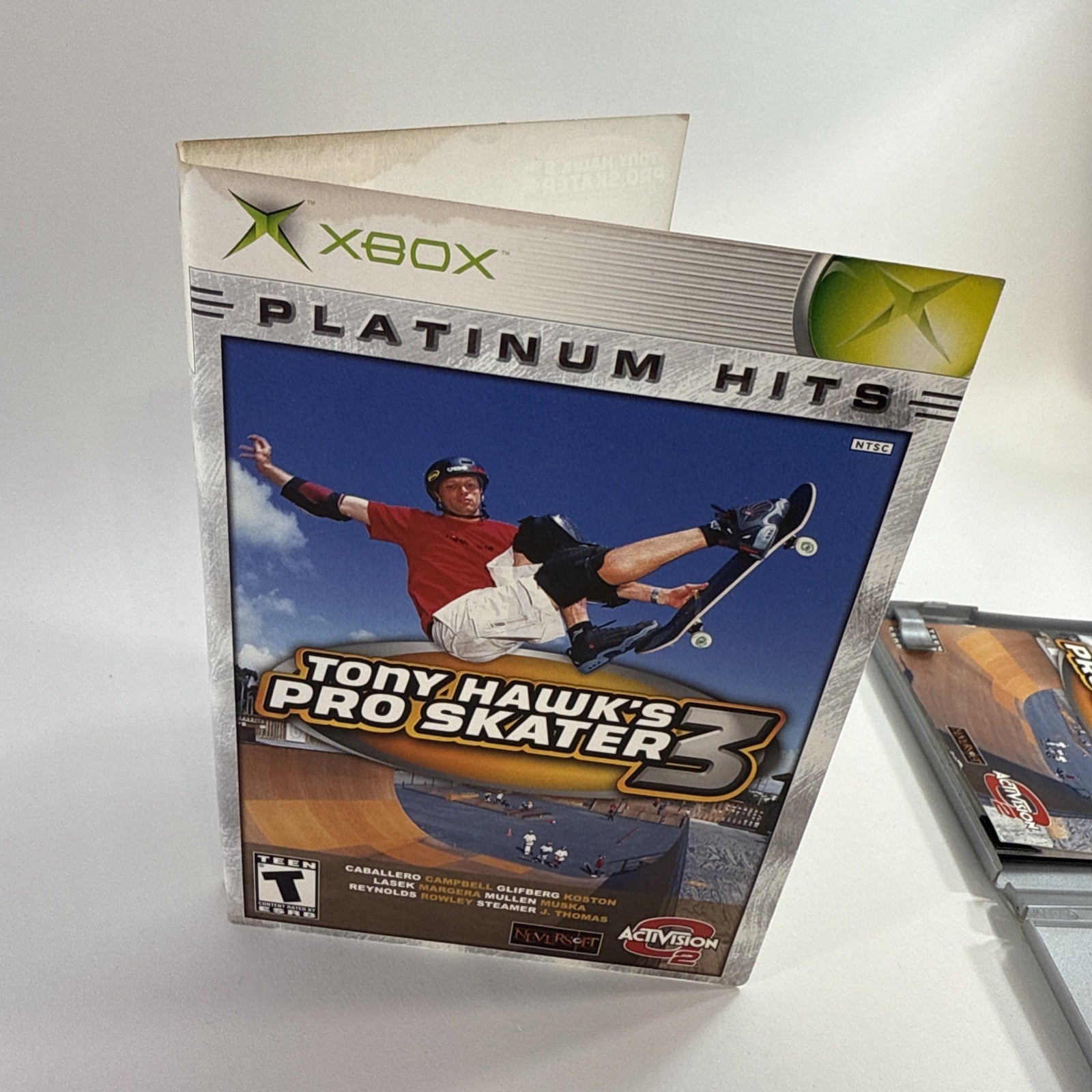 Tony Hawk's Pro Skater 3 (Microsoft Xbox, 2003) Game Case Manual Registration