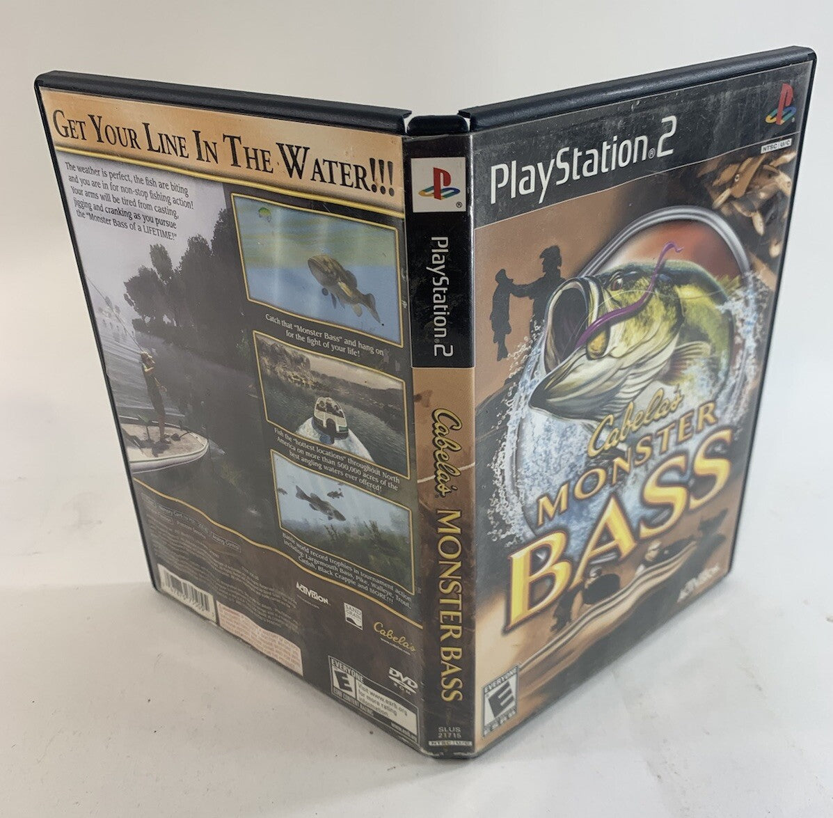 Cabela's Monster Bass (Sony PlayStation 2, 2007) Game Case Manual CIB