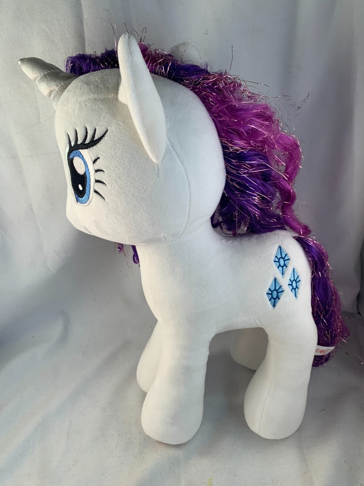 Ty Sparkle My Little Pony Applejack & Rarity Plush Pony Unicorn 15"