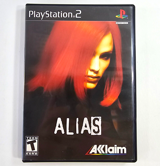 Alias (Sony PlayStation 2, 2004) Game Case Manual Registration - Tested