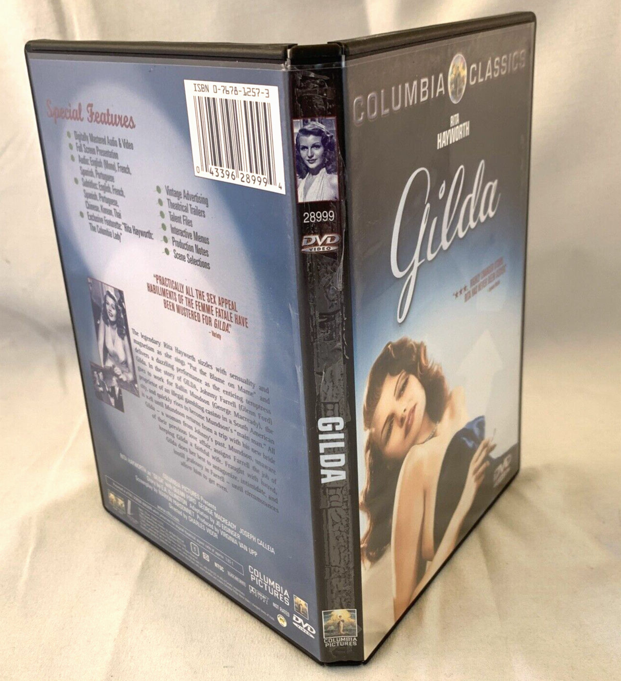 Gilda (DVD, 2000) 1946 Rita Hayworth Film - Tested and Working