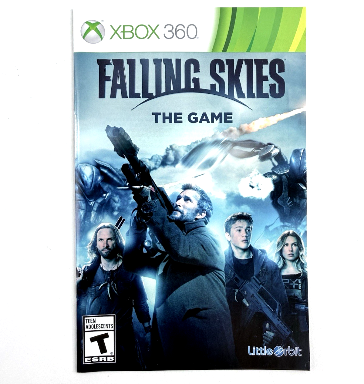Falling Skies: The Game (Microsoft Xbox 360, 2014) Game Case Manual - Tested