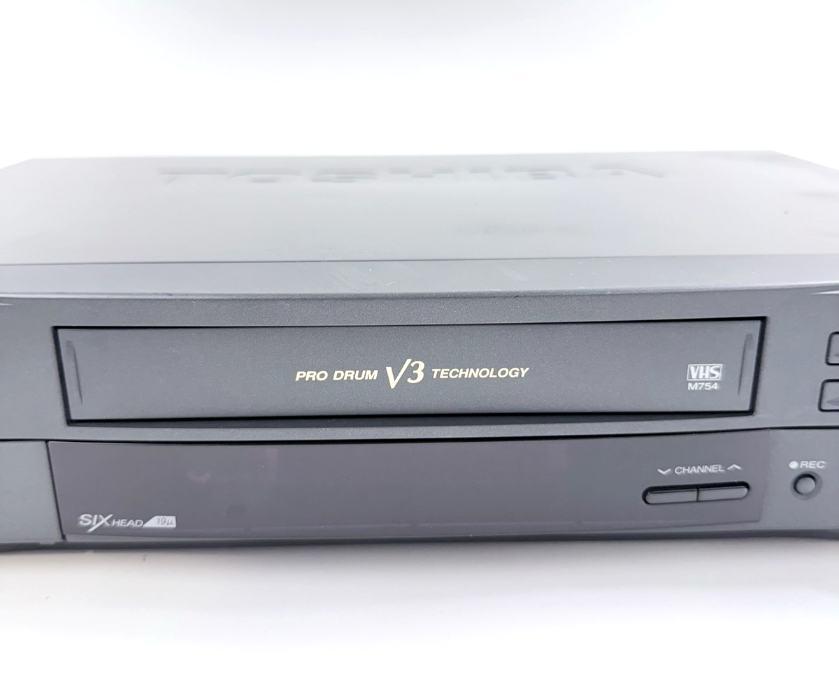Toshiba M-754 6 Head Pro Drum Video Cassette Recorder with Cables - No Remote