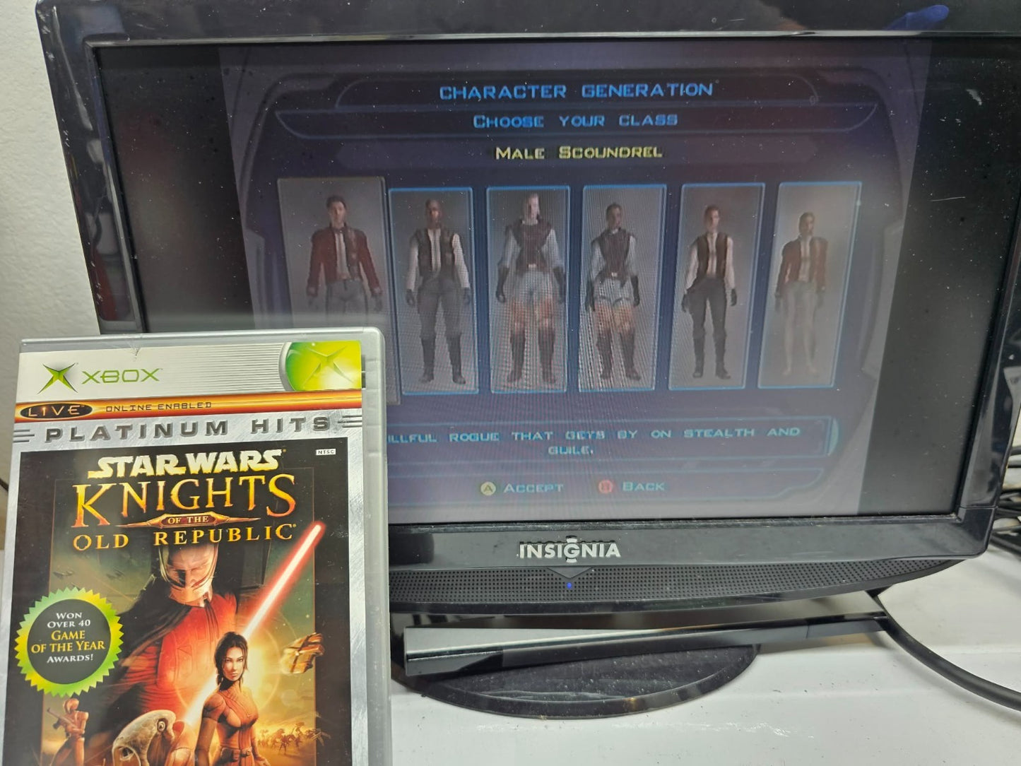 Star Wars Knights of the Old Republic (Xbox, 2004) Game, Case & Manual - Tested