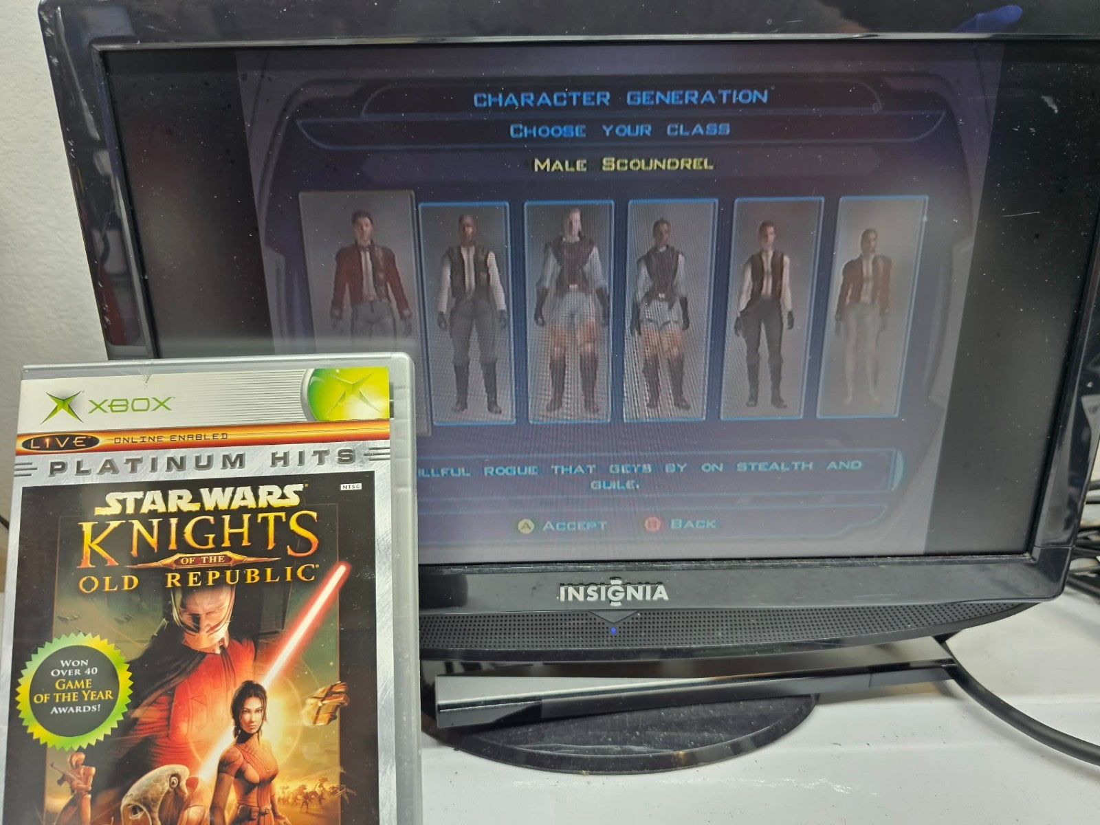 Star Wars Knights of the Old Republic (Xbox, 2004) Game, Case & Manual - Tested
