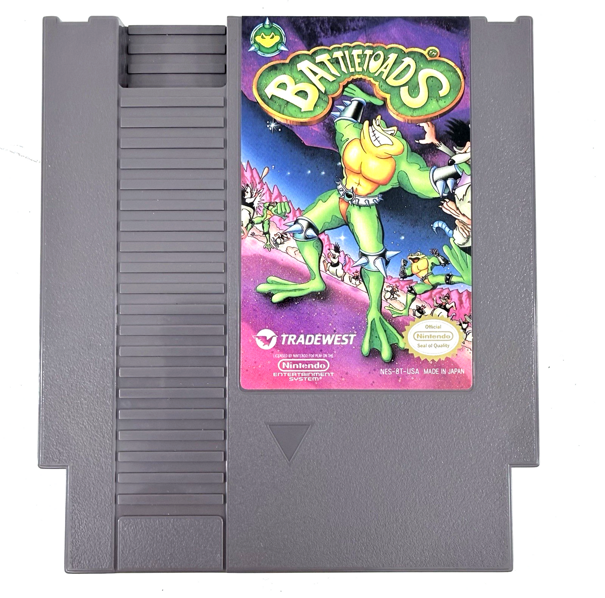 Battletoads (Nintendo NES, 1991) Game Box Manual Poster Foam Sleeve - Tested