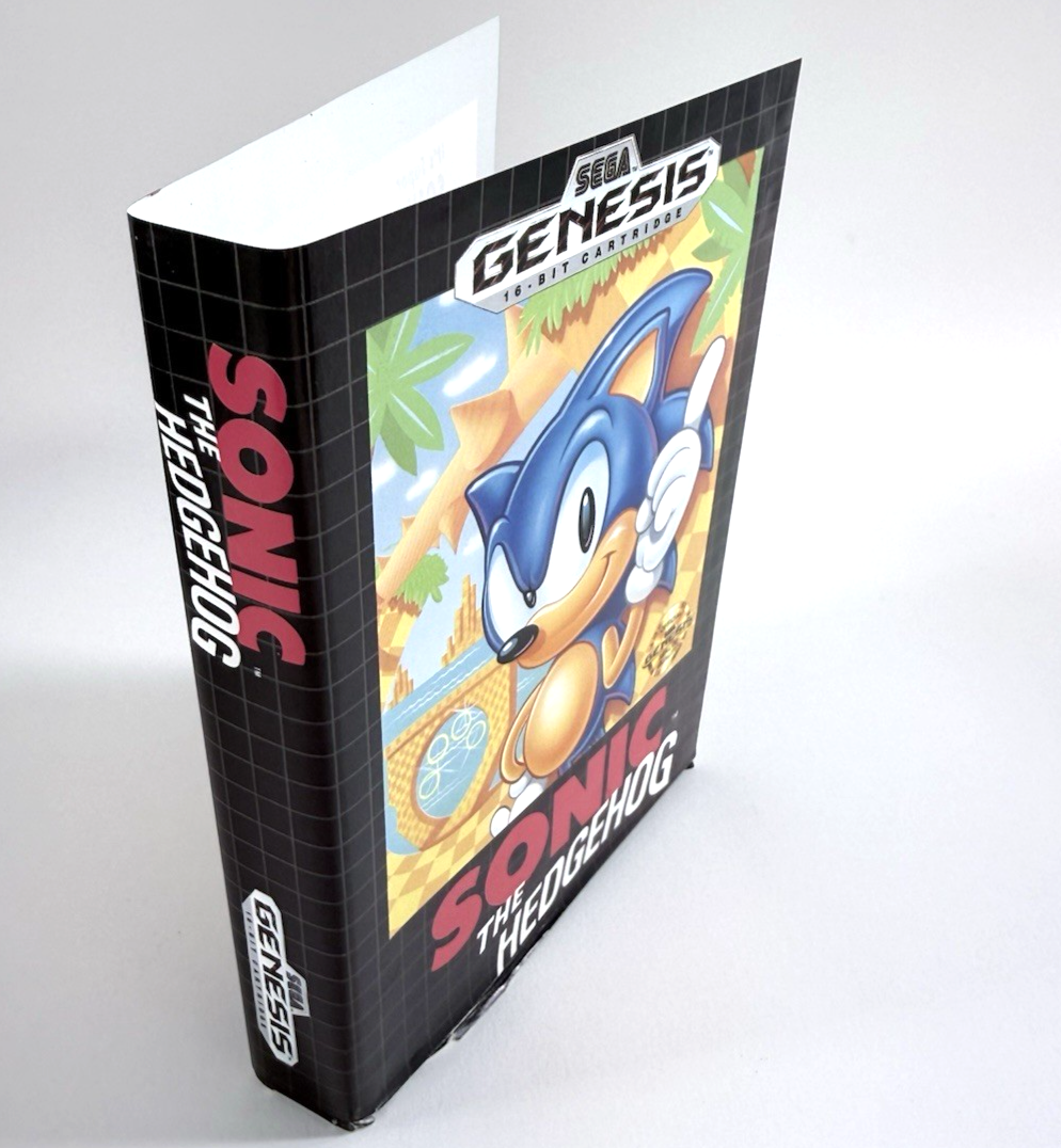 Sonic The Hedgehog (Sega Genesis, 1991) Original Retail Case & Manual - No Game