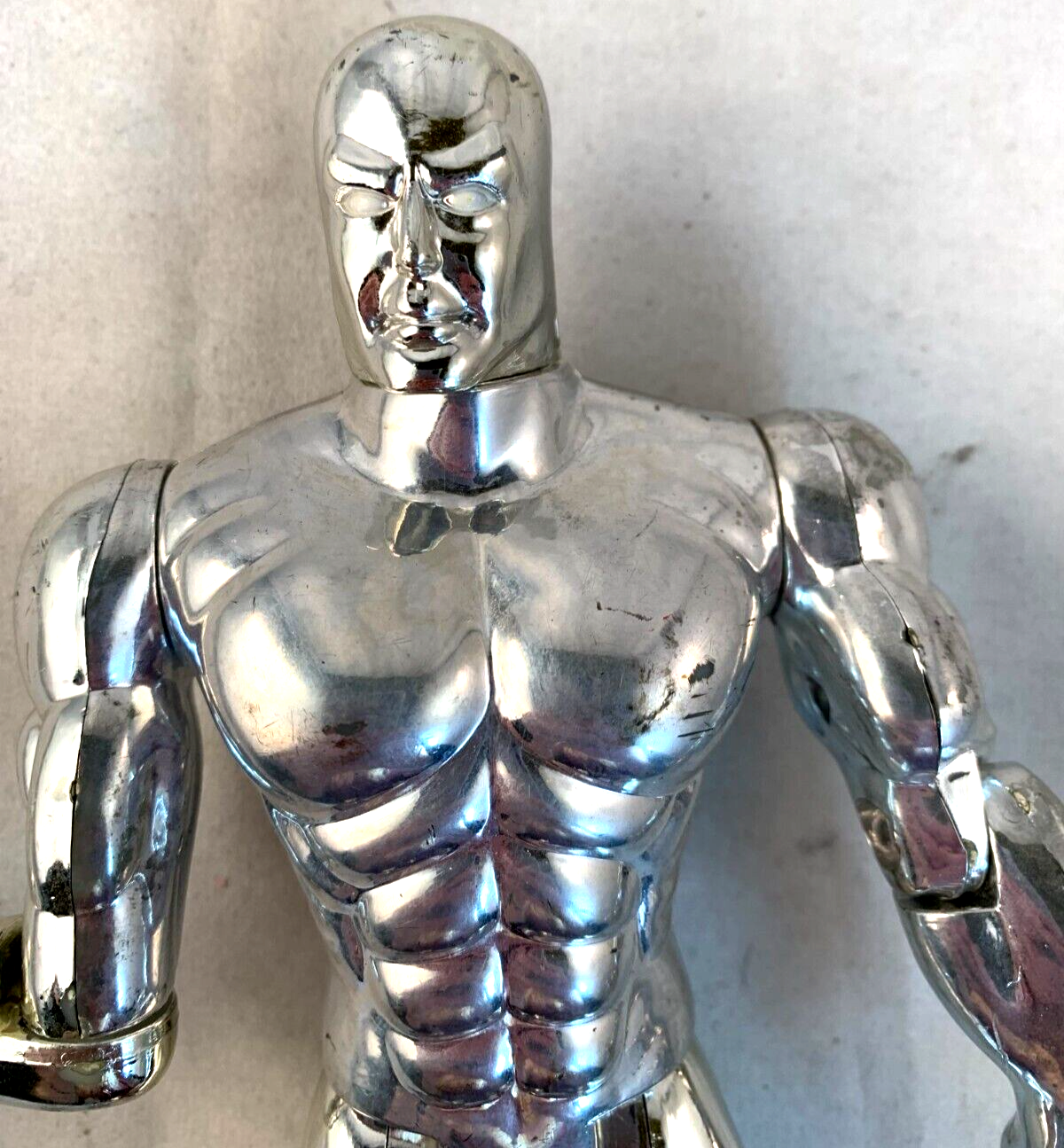 ToyBiz 1994 Fantastic Four Silver Surfer Loose 10" Chrome Finish Action Figure