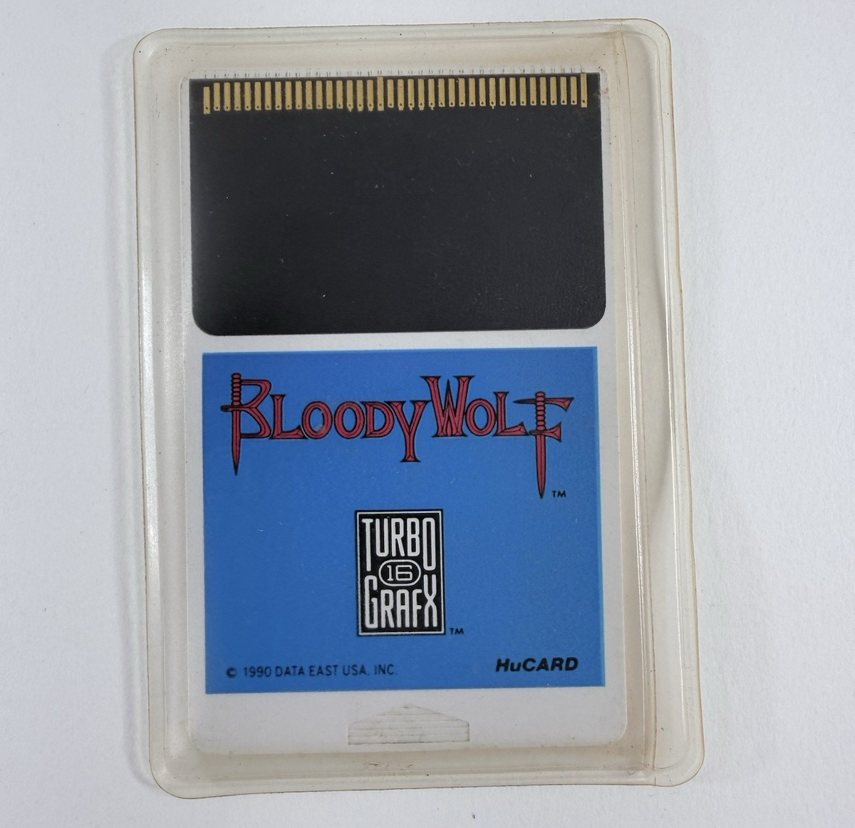Bloody Wolf (TurboGrafx-16, 1990) Game, Case, and Manual - Tested and Working