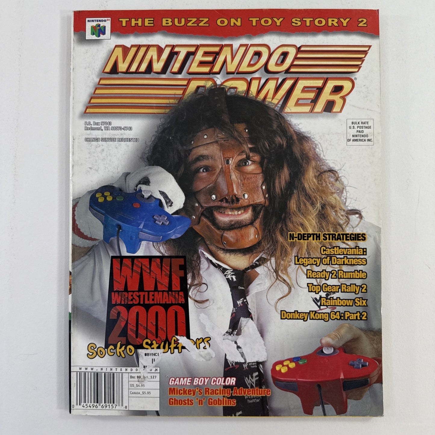 Nintendo Power Magazine Vol 127 Dec '99 with Toy Story 2 Poster, Comic, Inserts