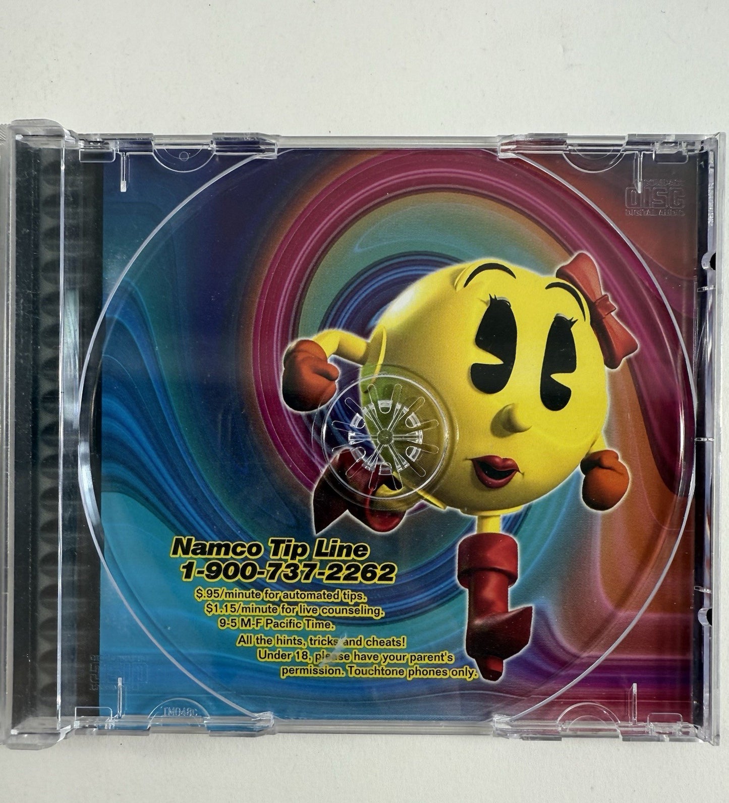 Ms. Pac-Man Maze Madness (Sony PlayStation, 2000) Game Case Manual Registration