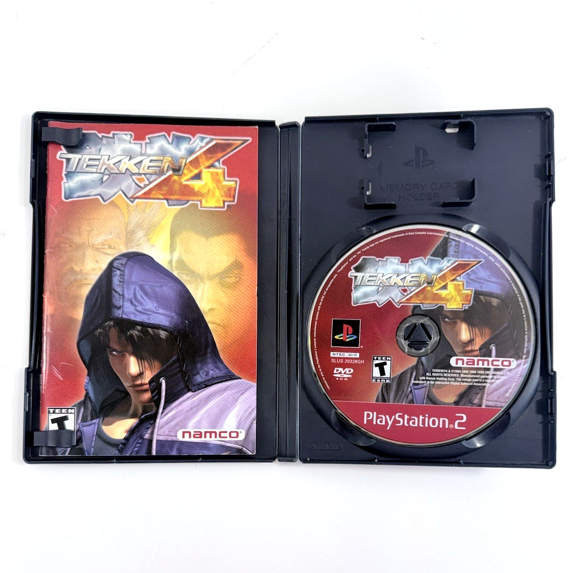 Tekken 4 (Sony PlayStation 2, 2002) Game Case Manual Registration Card - Tested