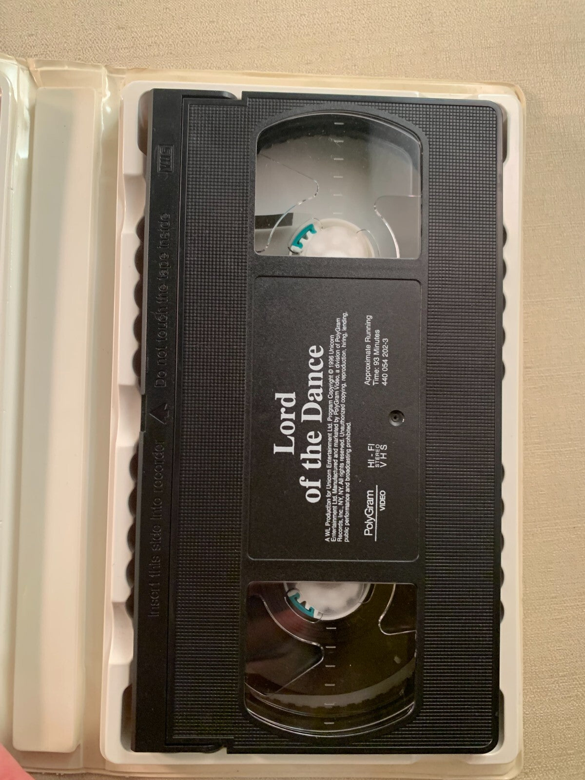 Lord of the Dance (VHS, 1997) Clam Shell Case