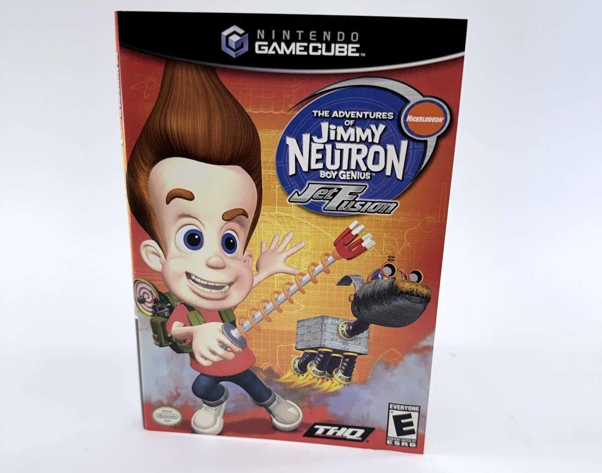 Jimmy Neutron: Boy Genius Jet Fusion GameCube Case, Manual and Insert Only