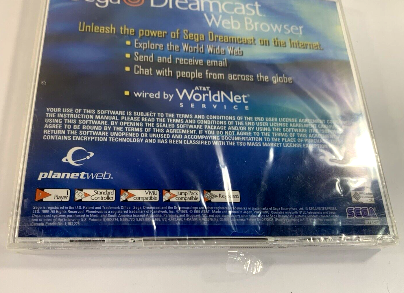 SEGA Dreamcast Web Browser (Sega Dreamcast, 1999) New, Sealed - Read