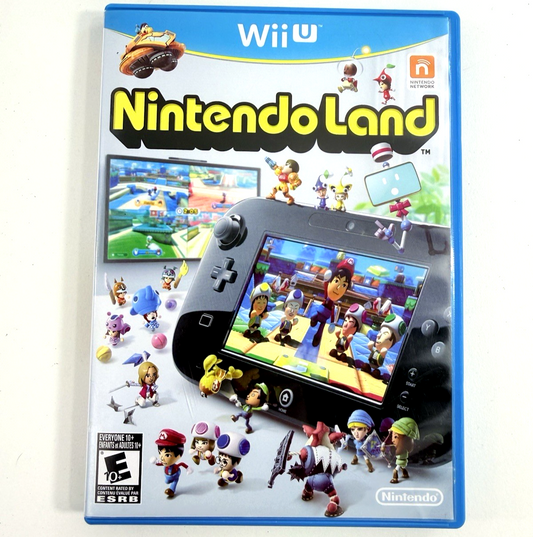 Nintendo Land (Wii U, 2012) Game Case Manual Inserts - Tested and Working