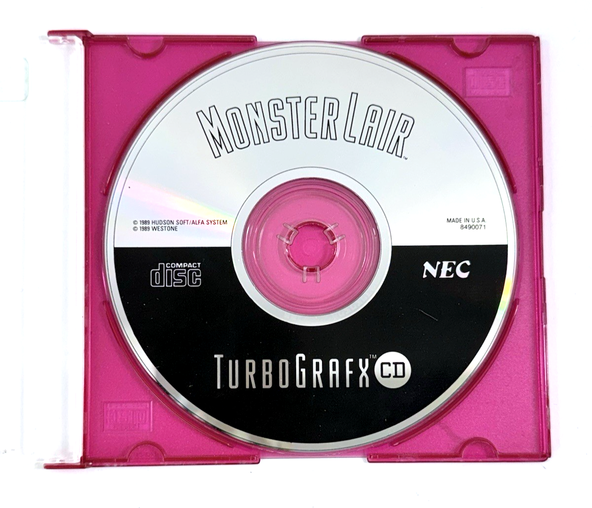 Monster Lair (TurboGrafx-CD, 1989) Authentic Game Disc Only