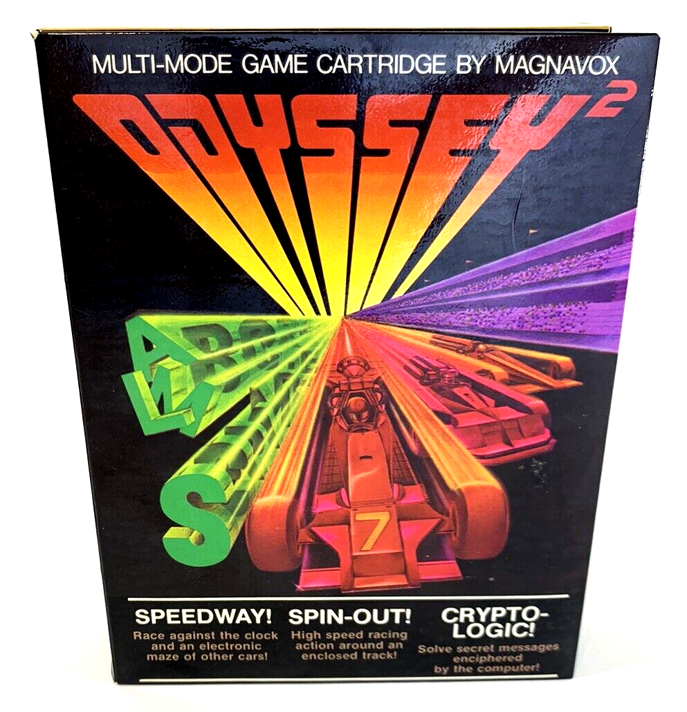 Speedway! Spin-out! Crypto-logic! (Magnavox Odyssey 2, 1978) Game Box Manual