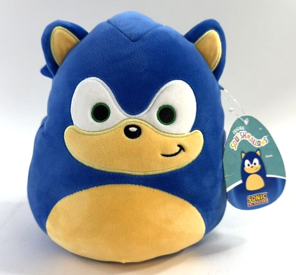 Squishmallow Kellytoy 2023 Sonic the Hedgehog 8" Plush - New with Tag