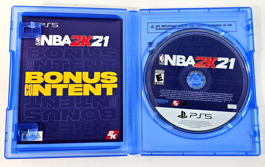 NBA 2K21 (Sony PlayStation 5, 2020) Game Case Insert - Tested