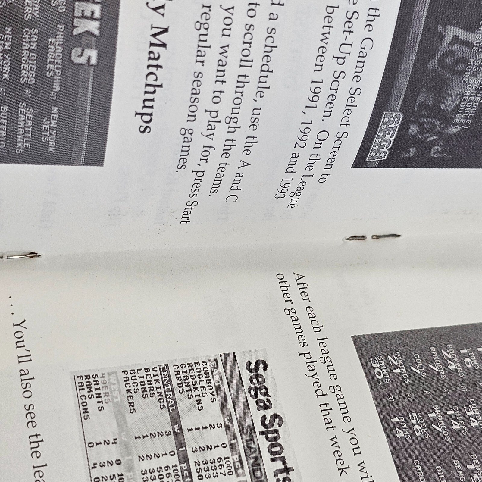 NFL Football '94 Starring Joe Montana (Sega Genesis, 1993) Game Case Manual