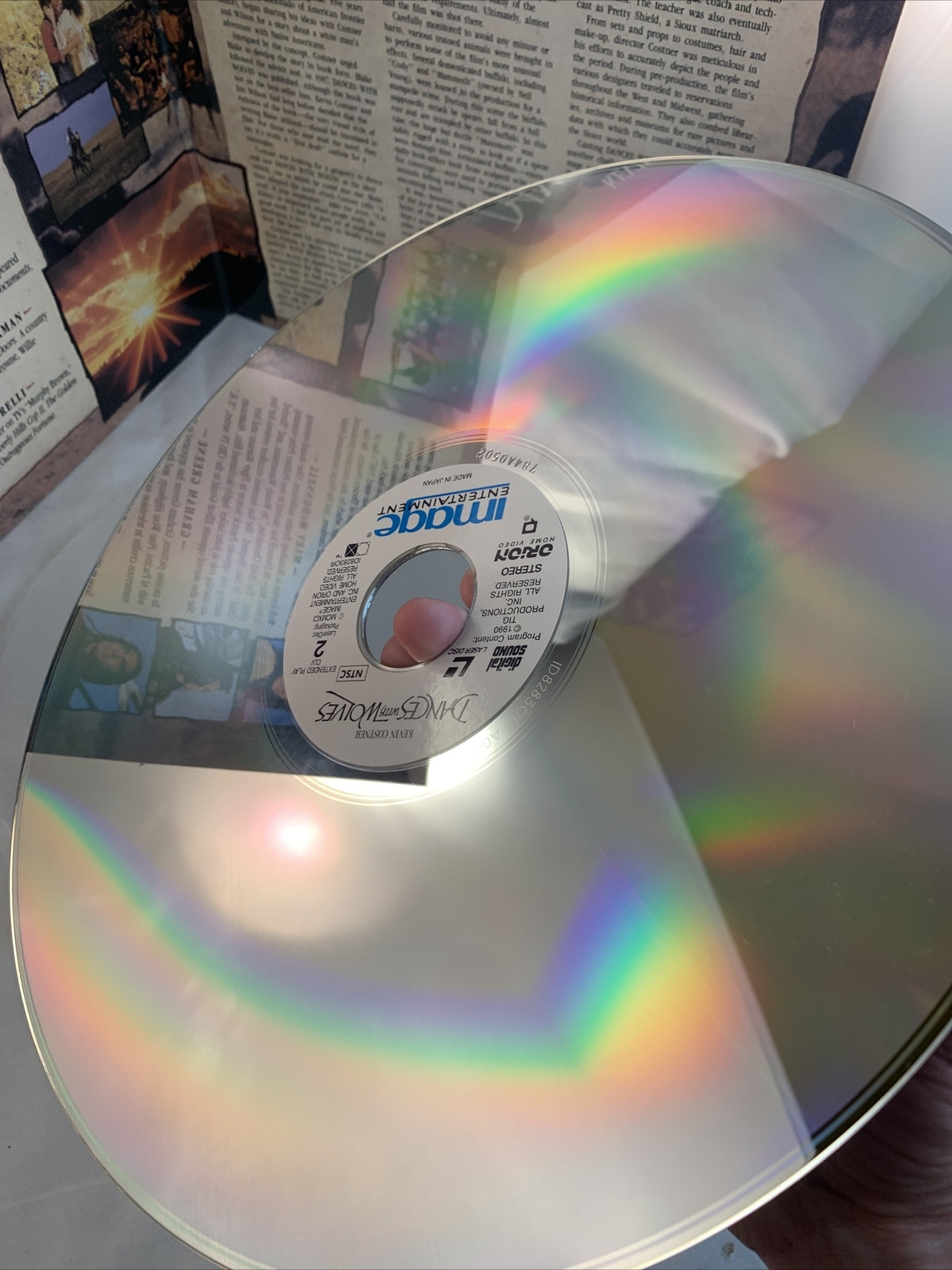 Dances With Wolves (Laserdisc, 1991) Kevin Costner - Tested and Working