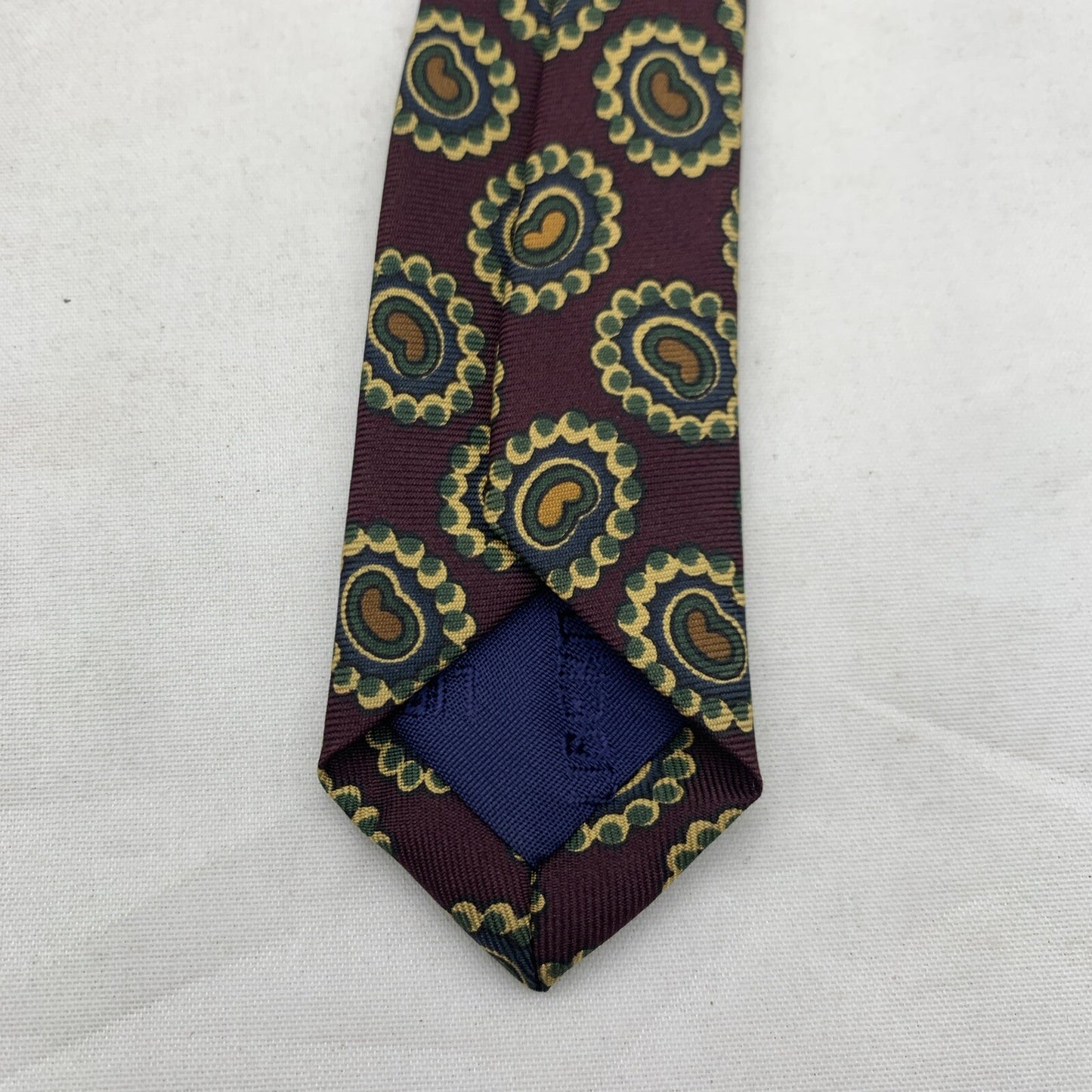 Vintage Liberty of London Tie 58” Geometric Print Silk Neck Tie - Made In USA