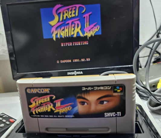 Street Fighter II: Turbo (Super Famicom, 1993) Game Cartridge - Tested