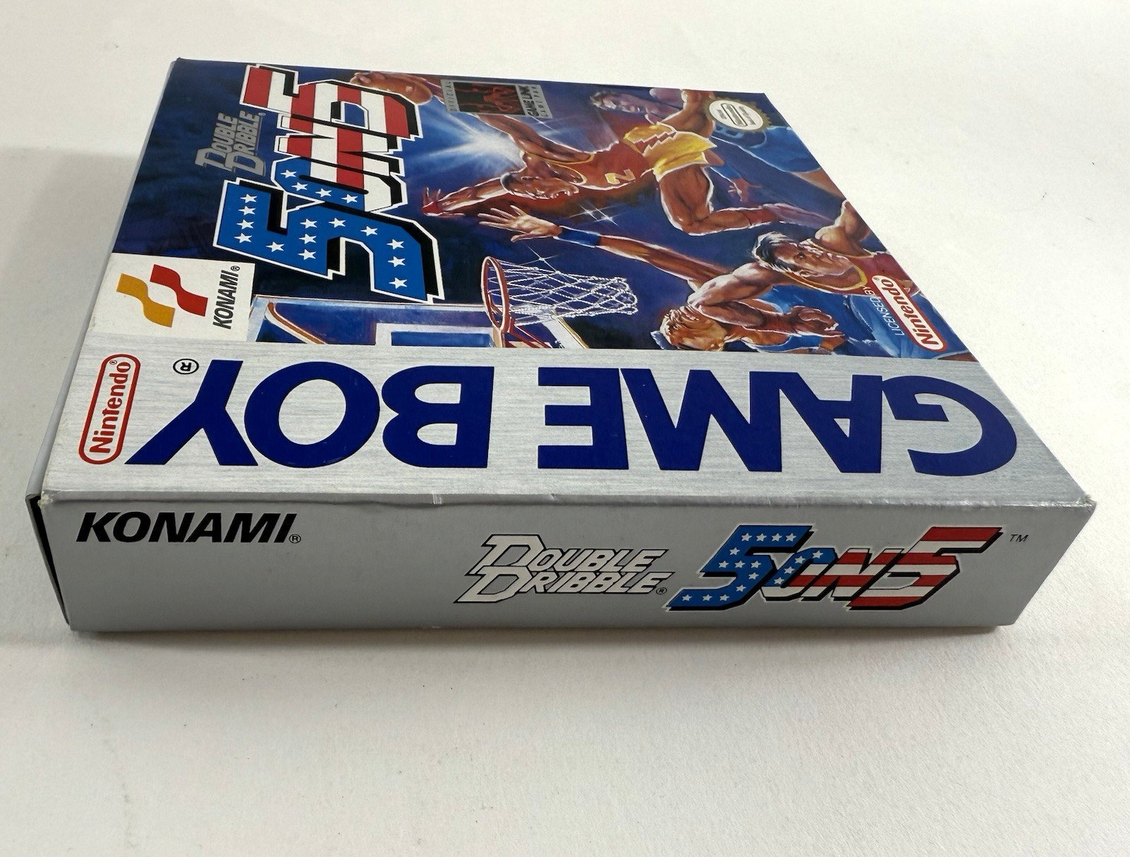 Double Dribble 5 on 5 (Nintendo GameBoy, 1991) Game Box Manual Inserts Reg. Card