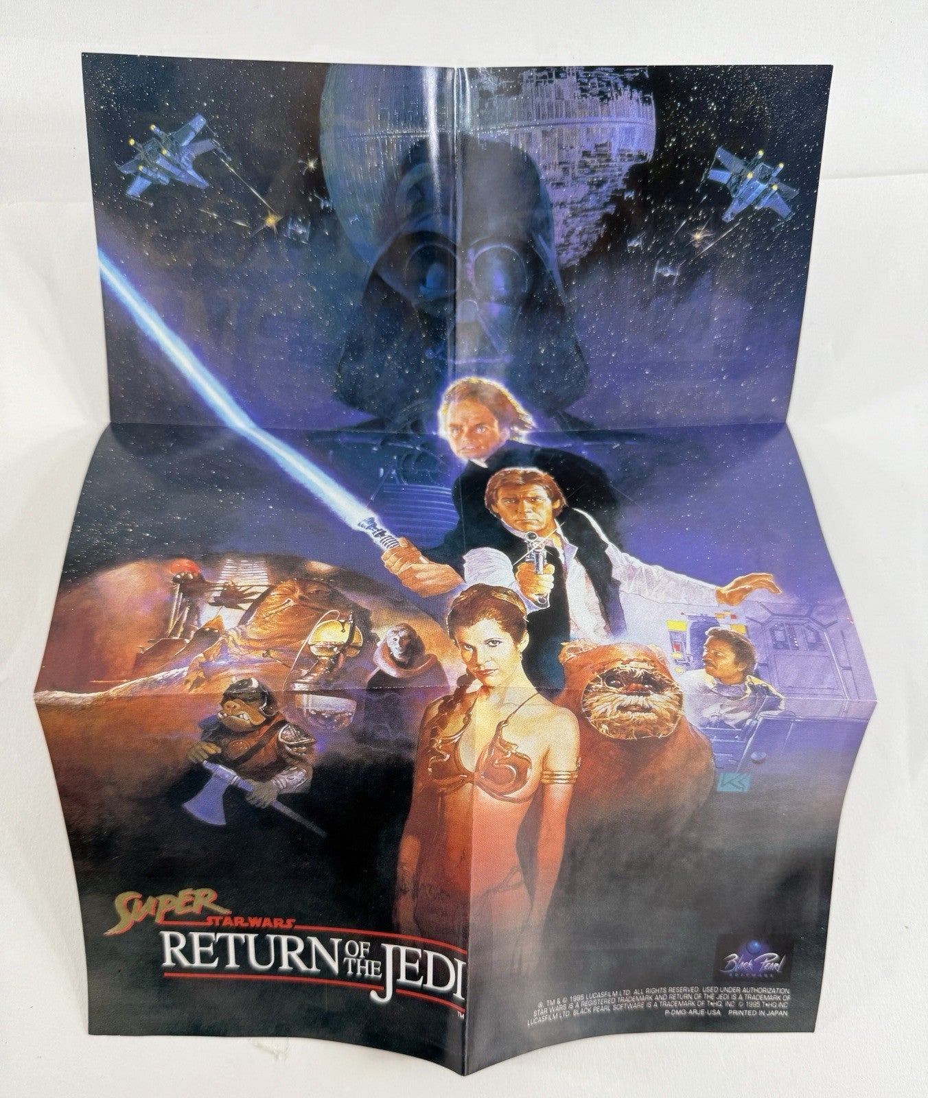 Super Star Wars: Return of the Jedi (GameBoy, 1995) Game Box Manual Inserts Reg