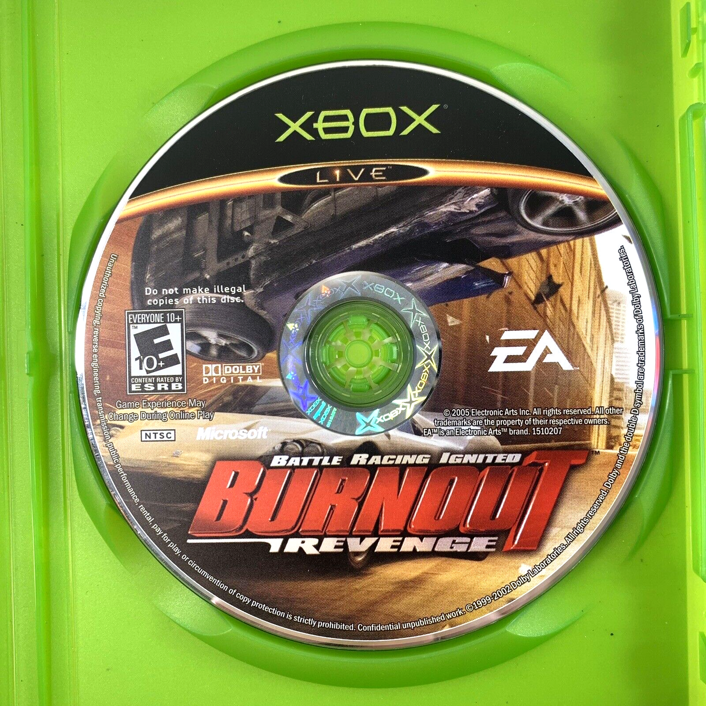 Burnout Revenge (Microsoft Xbox, 2005) Game Case Manual - Complete