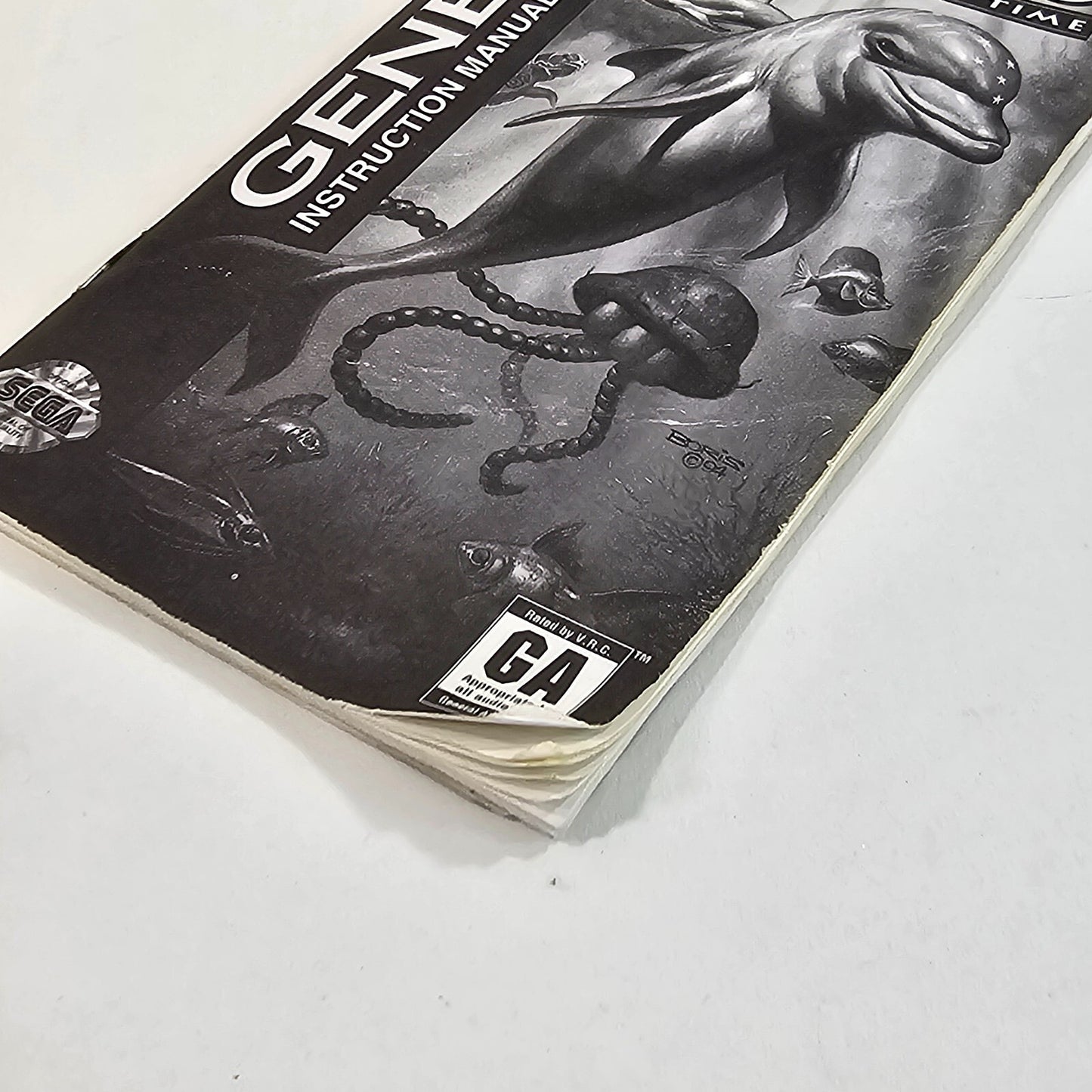 Ecco: The Tides of Time (Sega Genesis, 1994) Game Case Manual - Tested