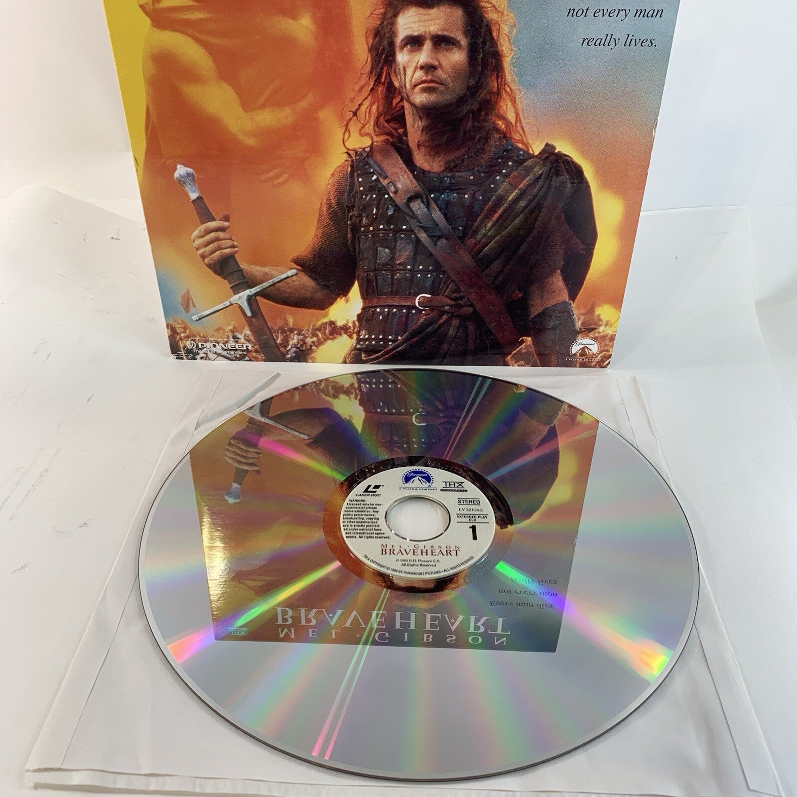 Braveheart (Widescreen Laserdisc CLV, 1995) Tested and Working
