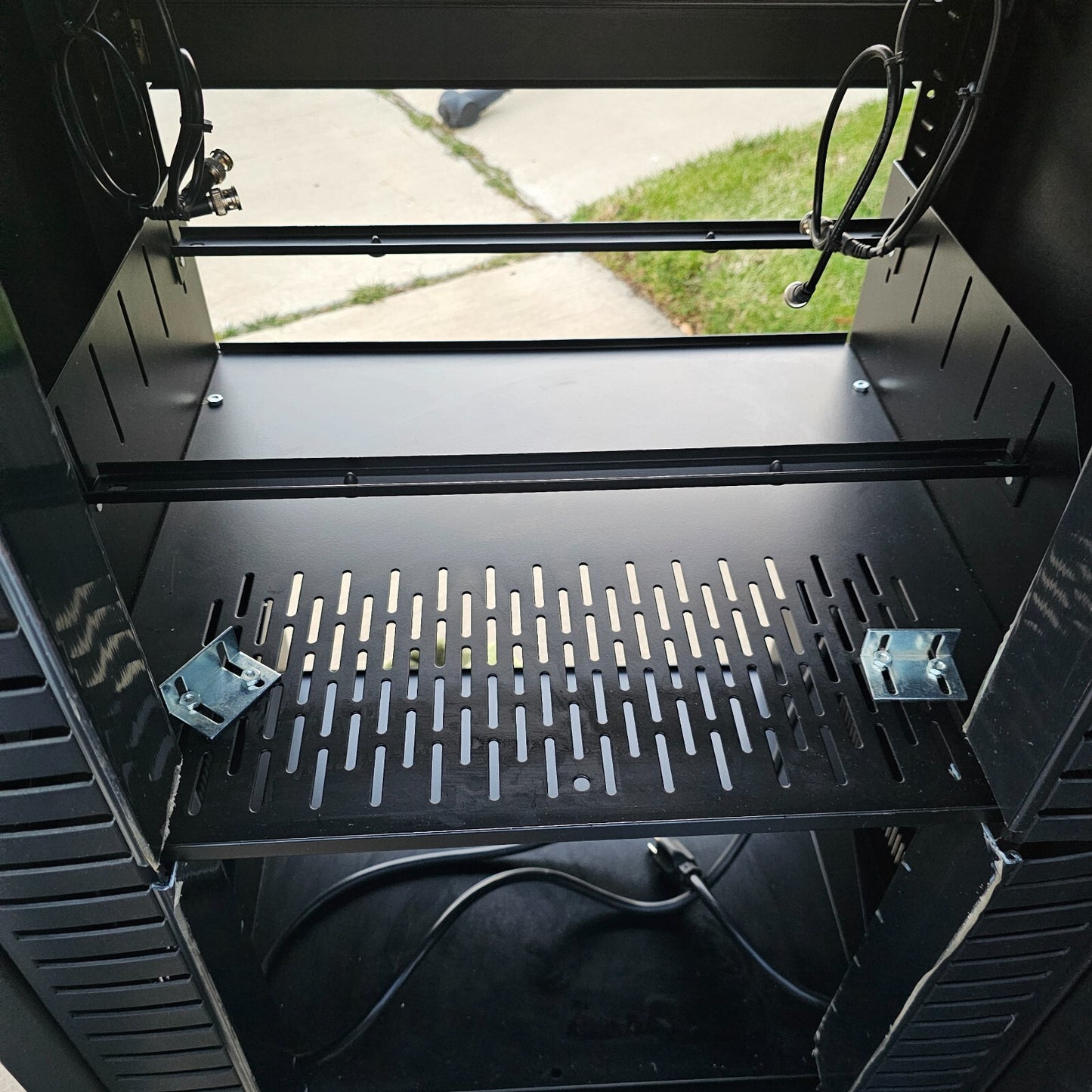 Stage Front Presentation Systems Custom Mounted Audio/Video Cabinet - Read