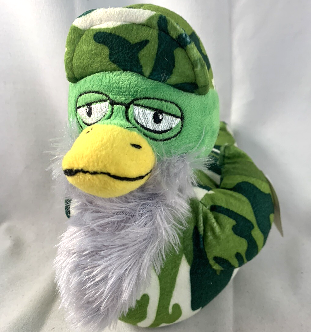 Namco Duck Dynasty Green Camo 8" Uncle Si Duck Stuffed Plush with Tags