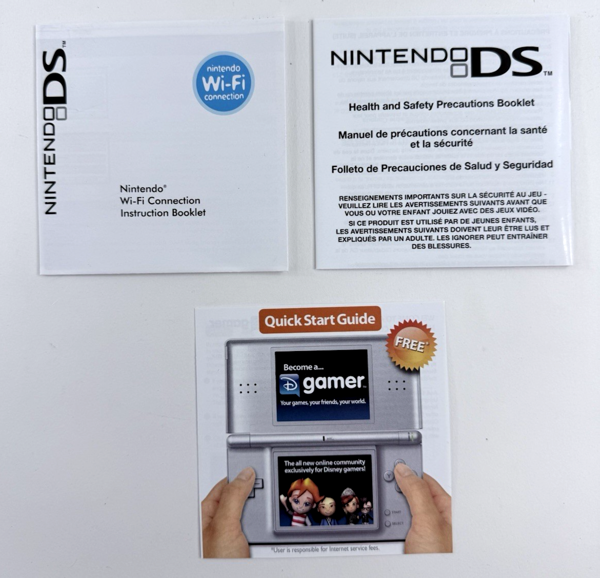 Disney Fairies Tinker Bell (Nintendo DS, 2008) Game Case Manual Inserts - Tested