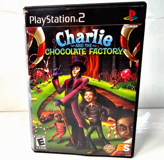 Charlie and the Chocolate Factory (PlayStation 2, 2005) Game Case Manual  Tested