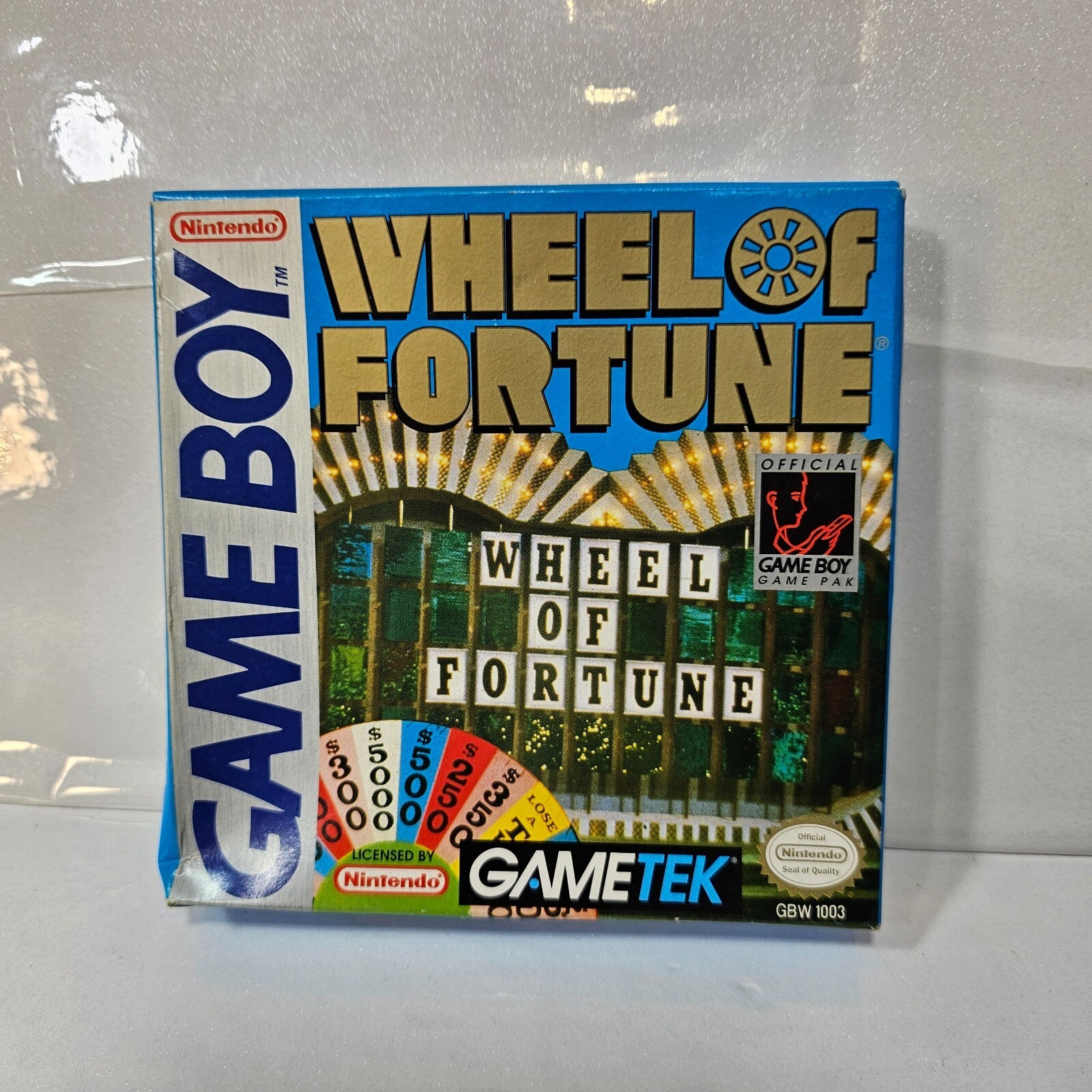 Wheel of Fortune (Nintendo Gameboy, 1990) CIB Game Box Manual Inserts