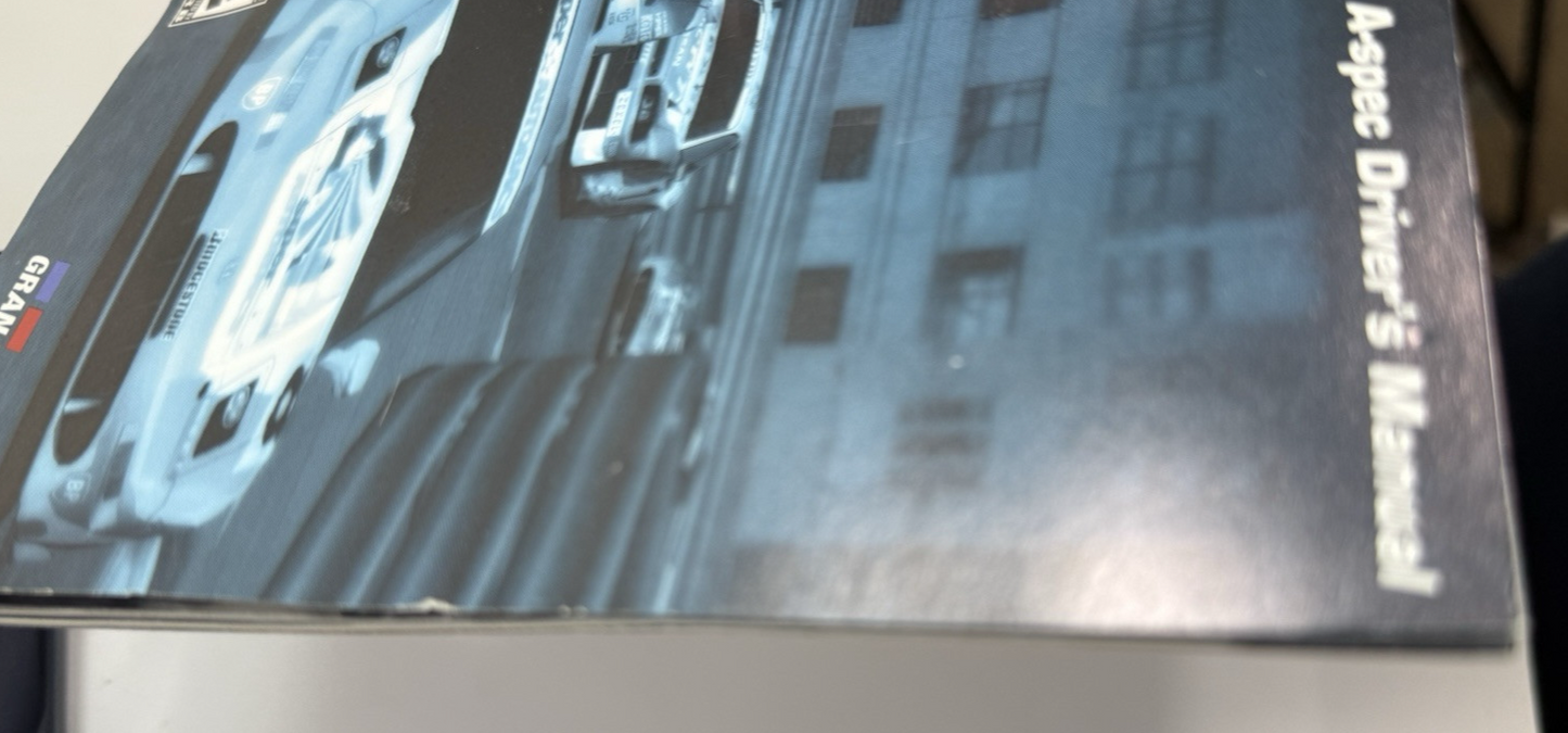 Gran Turismo 3 A-spec (PlayStation 2, 2001) Black Label Game Case Manual -Tested