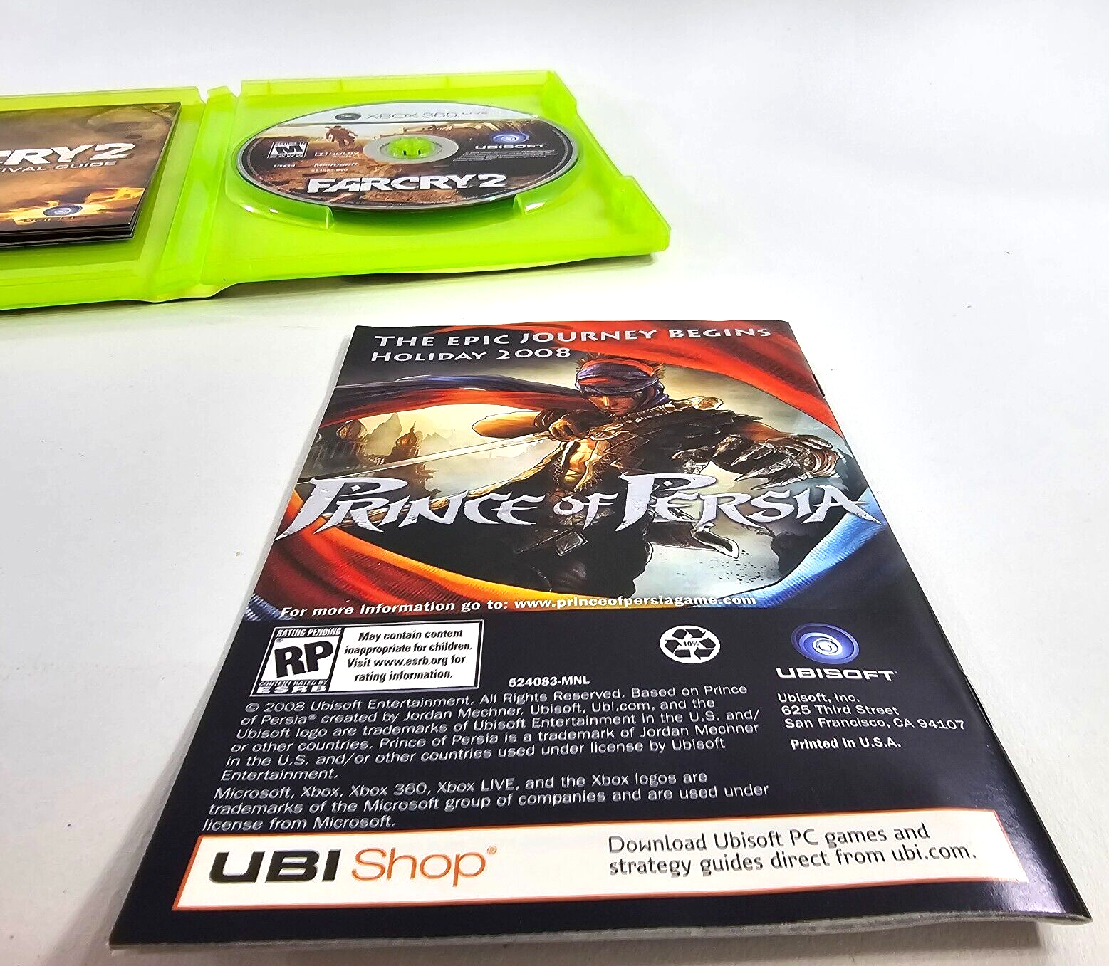 Far Cry 2 (Microsoft Xbox 360, 2008) Game Case Manual Survival Guide - Tested