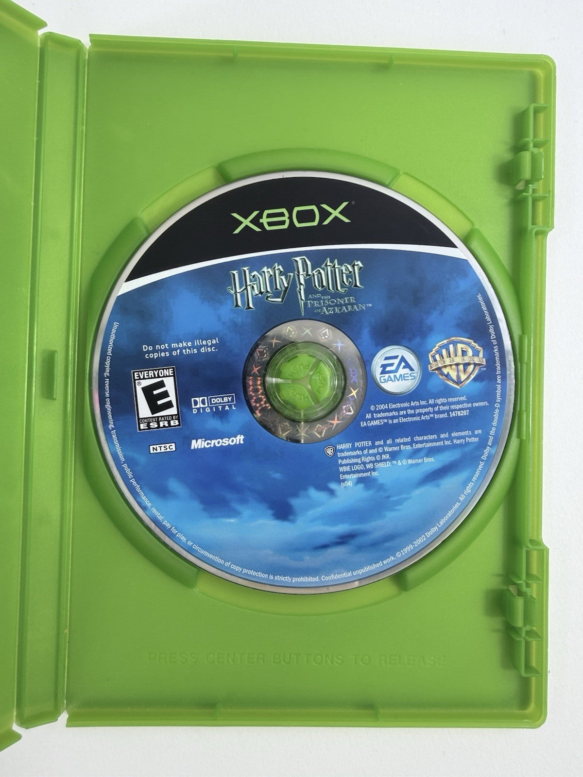 Harry Potter and the Prisoner of Azkaban (Microsoft Xbox, 2004) Game and Case