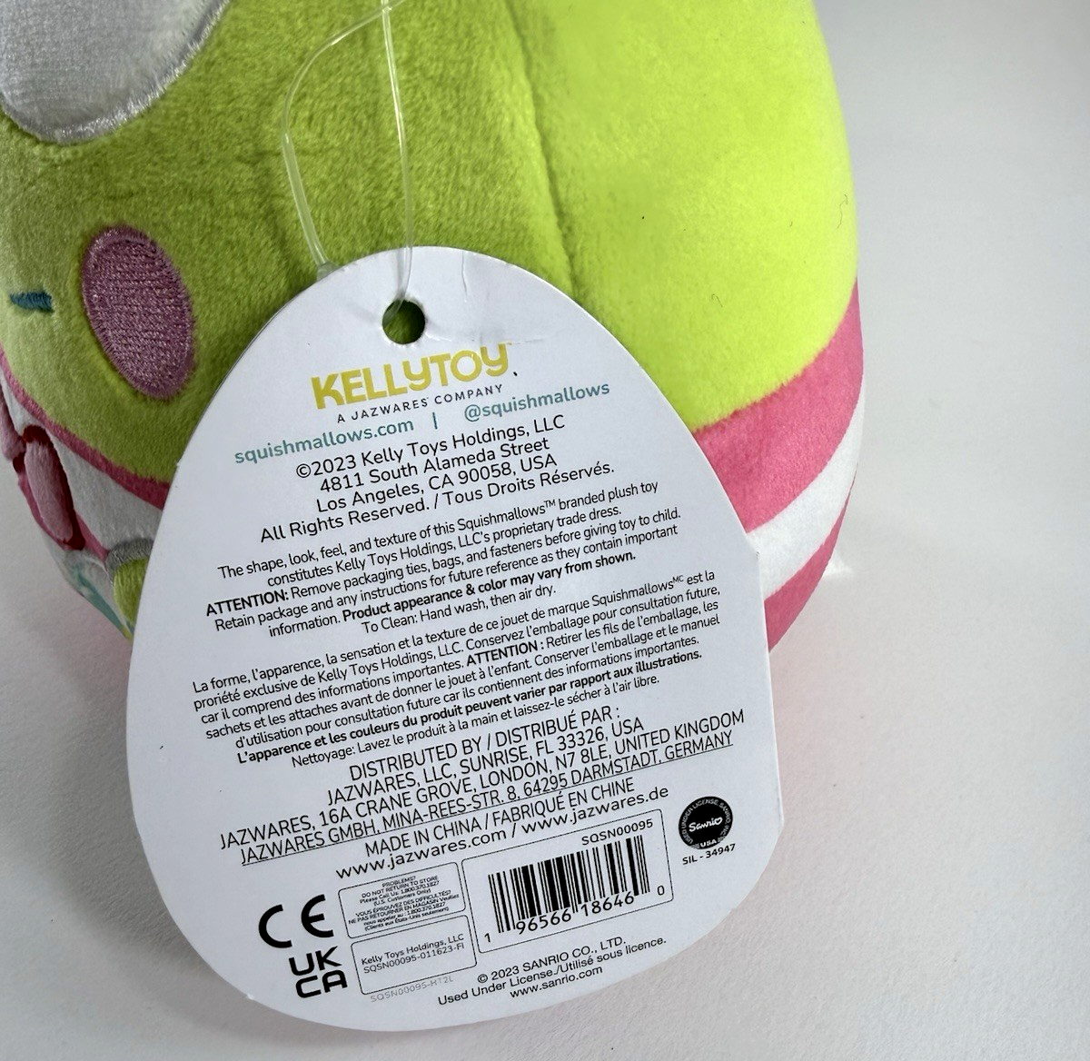 Sanrio Hello Kitty Squishmallows 6" Keroppi w Beach Ball Plush with Tags