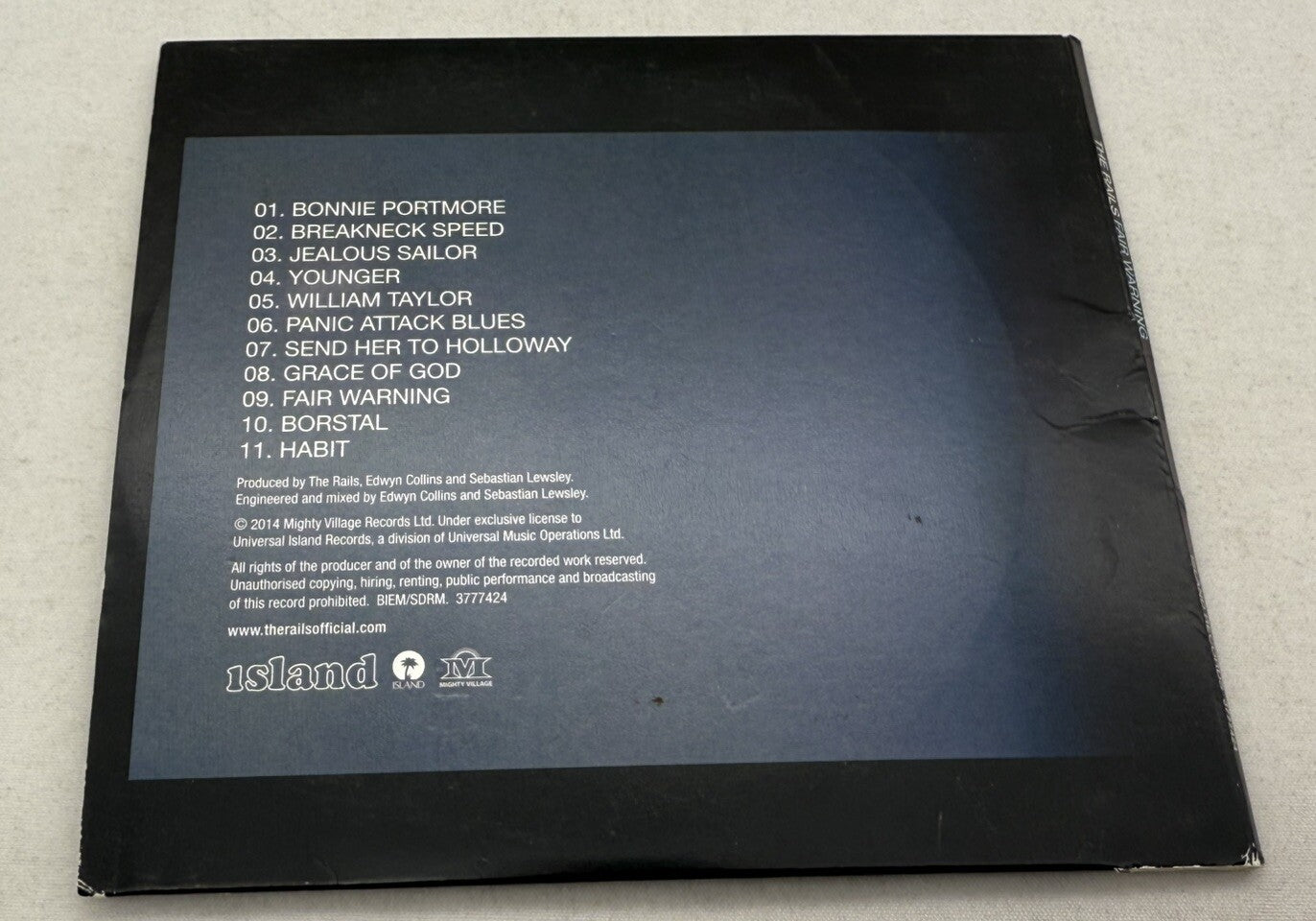 Fair Warning by The Rails (CD, May-2014) Signed Copy